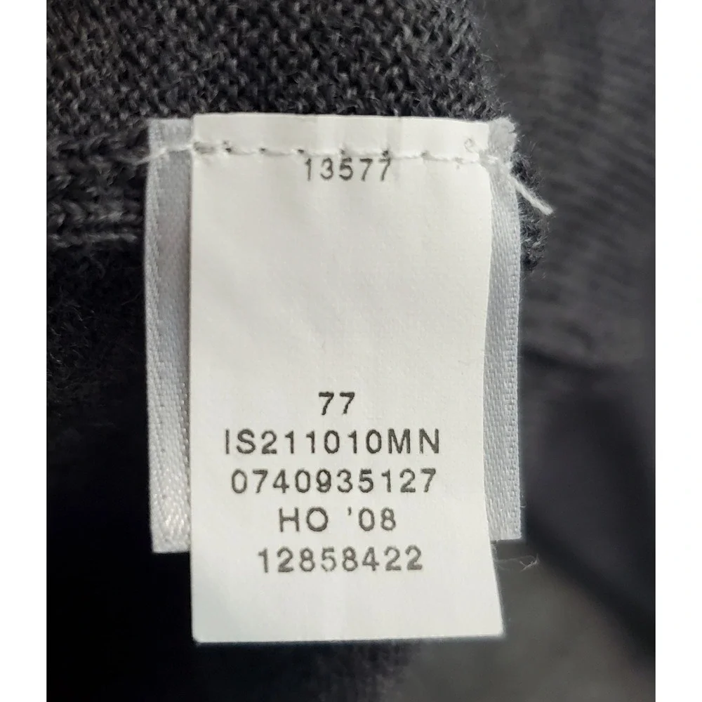 John W Nordstrom Sweater Mens XL Gray Argyle Extra Fine Merino Wool Italy EUC
